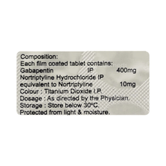 Progaba Nt 400 Mg Tablet 10